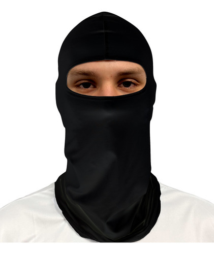 Bandana Balaclava Tubeneck Brk Preta Lisa Com Uv50+