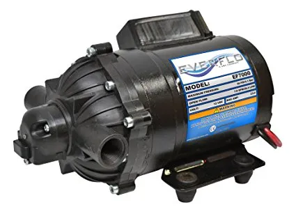 Everflo Ef7000-box 7.0 Gpm 12 V Diafragma Puertos 1/2 Fnpt