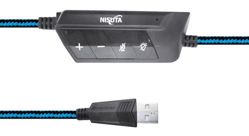 Imagen 3 de 7 de Auricular Gamer Usb 7.1 Software, Micrófono Y Led Nsaugz450