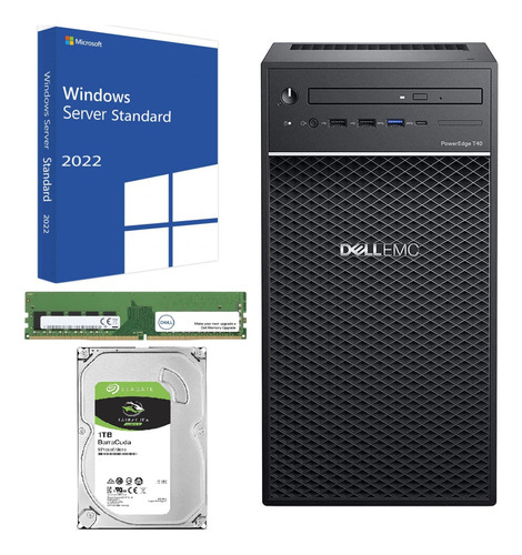 Servidor Dell Emc Poweredge T40 - Sku: 9vd422 - Combo 4