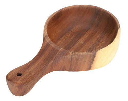 Ensaladera De Madera Apta Para Uso Alimentario Con Mango Par