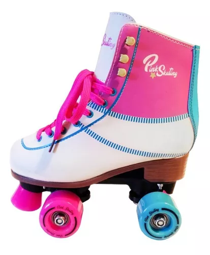 Patines Artisticos Pink Skating Talle 30 Al 39 4 Ruedas Nena