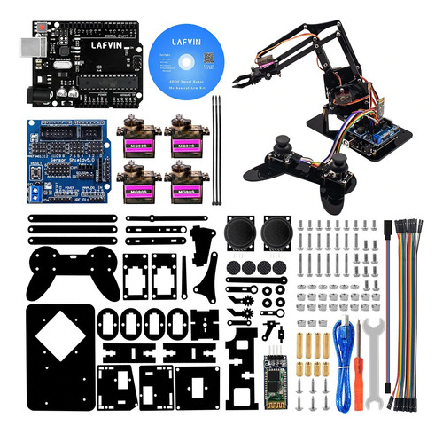 Kit Braço Robótico 4 Dof Completo Código+tutorial