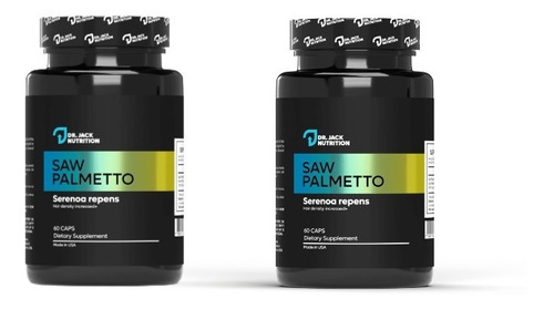 Pack X2 Saw Palmetto 500mg - 60 Capsulas | Dr Jack Nutrition