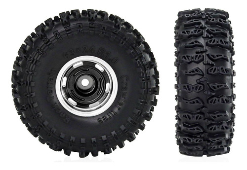 4 Piezas De Ruedas Y Neumáticos De Coche Rc De Negro