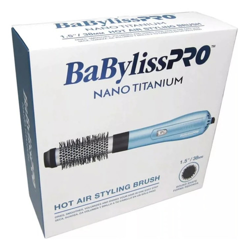 Cepillo Térmico Secador Babyliss Pro Nano Titanium 38mm