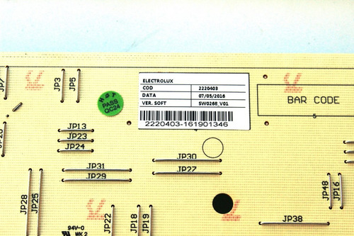 Plaqueta Electrónica Lavarropas Electrolux Elac 10w 09w Orig