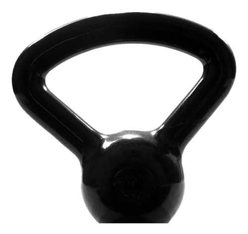 Kettlebell Emborrachado - Treinamento Funcional (08kg) Preto