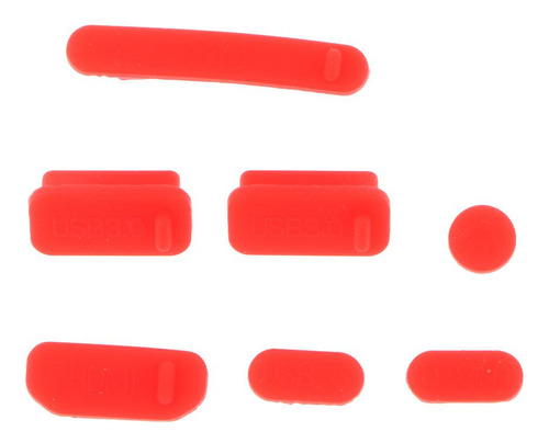 De Tapón De Cubierta De Enchufe Antipolvo De Silicona Rojo