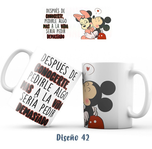 Mug Pocillo Mickey Mouse Y Minnie