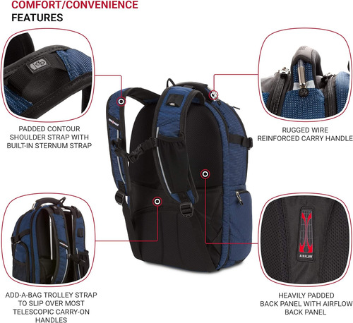 Mochilas Para Portátiles Swissgear 5358342418 Azul/negro