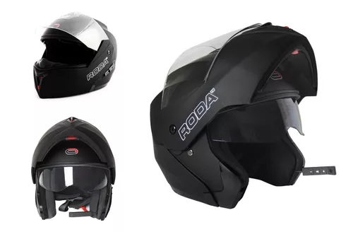 Casco Roda Revenge Negro Mate Con Bluetooth Certificado Dot