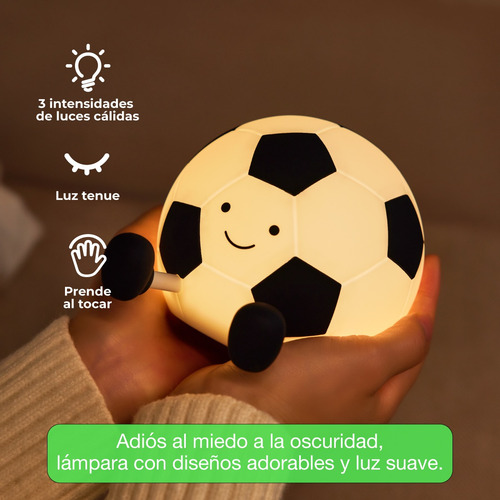 Lámpara Led Recargable Espanta Cuco Para Bebé Niños Rgb Usb