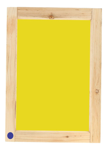 Marco Para Serigrafía 50x60 Malla Amarilla 120t Madera 1 1/2