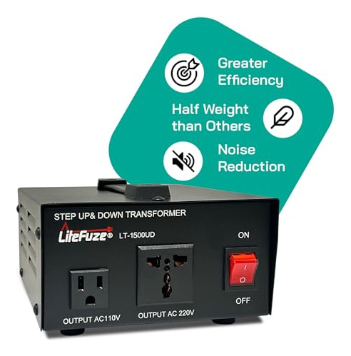 Pack Convertidor De Voltaje 1500w 110v/220v - Universal