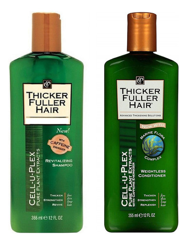  Thicker Fuller Hair Duo Set, Champ Revitalizante Y Acondicio