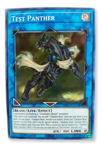 Yugi-oh! Test Panther Mp20-en176 Super