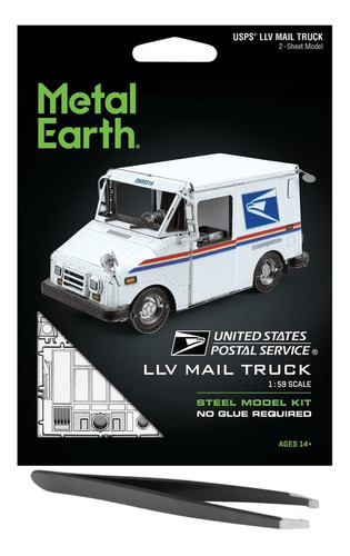 Fascinations Metal Earth Usps Llv Kit Camion Correo 3d