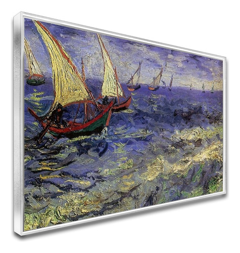 Quadro O Mar De Saint Mary Van Gogh C/moldura