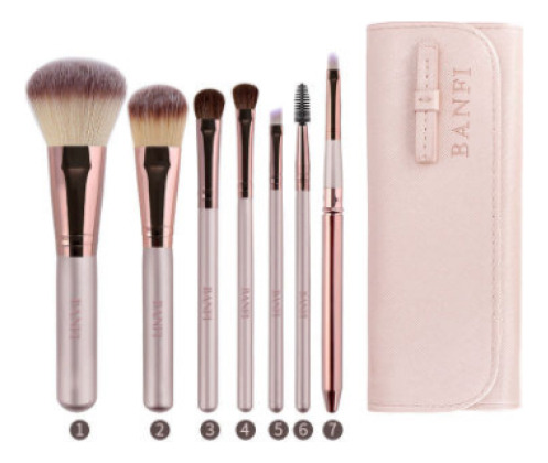 X Set De Brochas De Maquillaje, Brochas Para Sombras De