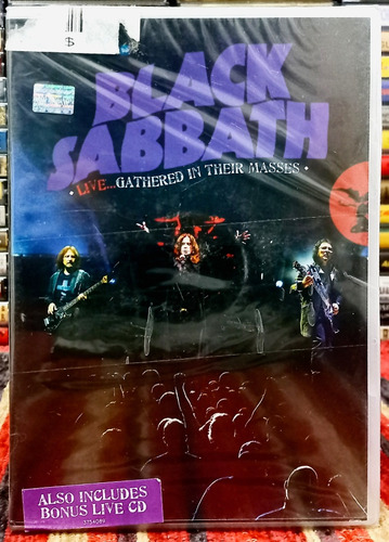 Black Sabbath Dvd + Cd Gathered In Their Masses Nuev Sellad 
