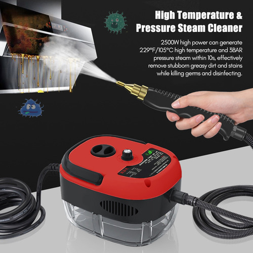 Limpiador A Vapor Portátil De 2500 W De Alta Temperatura