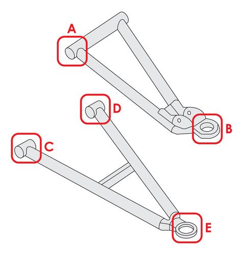 706202445 706201061 706201062 250001032 Front A Arm Bush Cch
