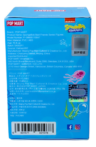 Figura Bob Esponja Best Friends Pop Mart Blind Box