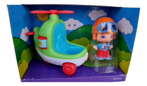 Vehiculo Helicóptero C/figura Baby Bebe Mi Primer Pinypon