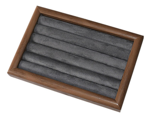 J Bandeja De Joyería Soporte De Joyería Joyería, Nuez Gris