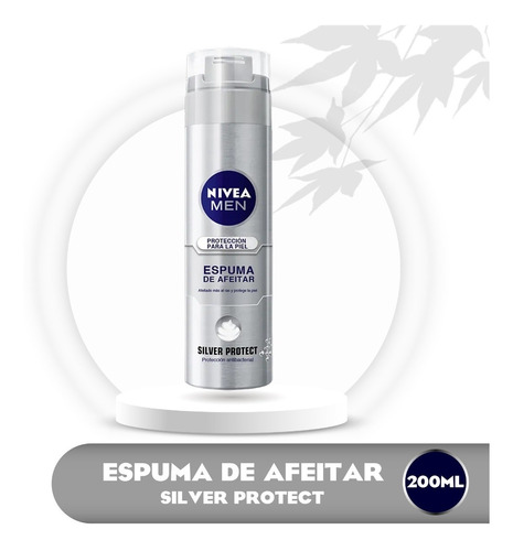 Espuma De Afeitar Nivea Para Caballero Silver Protect 200 Ml