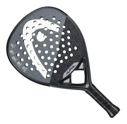 Pala de pádel Head Graphene 360 Alpha Elite 2019 negra y gris