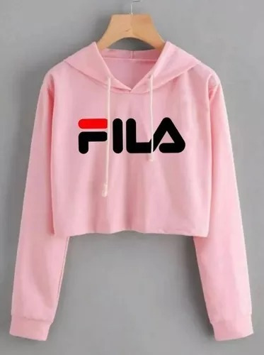 moletom fila rosa