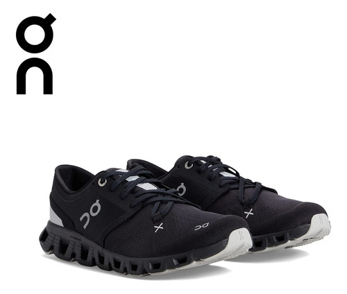 Zapatillas On Cloud X3 Black Hombre Running Suizas - Play -