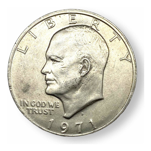 Moneda 1 Dólar 1971 D Ike Eisenhower U.s.a. Encapsulada (Usado)