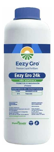 Nutriente Foliar De Alta Eficiencia, Eezy Gro 24k, 1 Lt