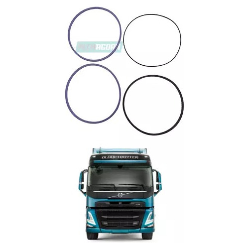 Jg Aneis Camisa (4 Pecas) Para Volvo Fm 9/260 . 9/300 :9/340