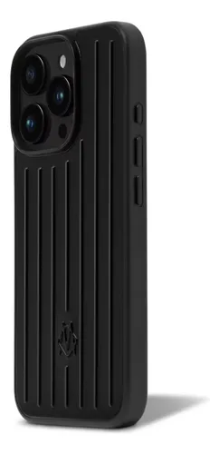 RIMOWA iPhone ケース ブラック 16promax Capa De Alumínio Preto Rimowa Para Iphone 16 Pro Max