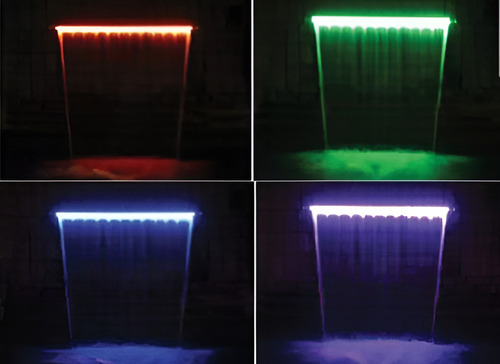 Cascada Para Alberca, Muro Lloron, Decora 2.40 Mt C/luz Led