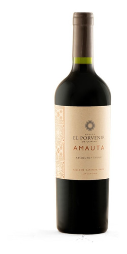 Vino Amauta Absoluto Tannat  De Bodega El Porvenir 750 Ml