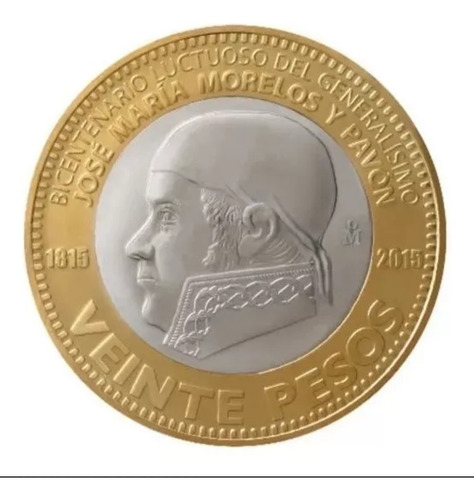 Moneda De 20 Pesos José María Morelos Y Pavón 