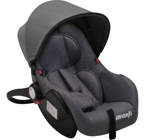 Cochecito Bebe Avanti Convertible En Moisés 3 En 1 Huevito Color Gris