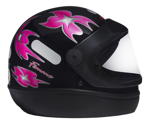 Imagem 2 de 3 de Capacete para moto integral San Marino Femme preto tamanho 60
