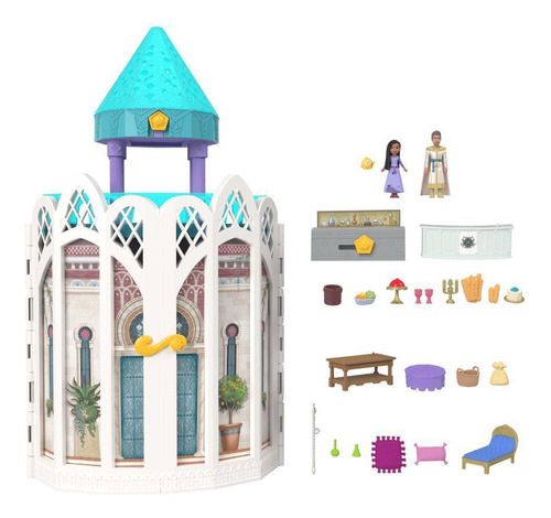 Playset Castelo De Rosas Filme Wish Disney Com Luz Mattel