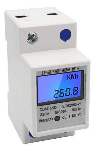 Single Phase Din Rail Power Meter 5-80a 2024