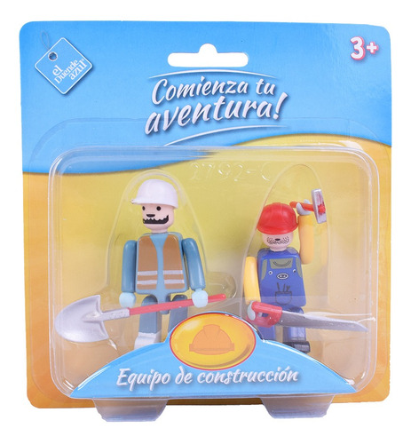 Muñecos Figuras X 2 Tipo Playmobil El Duende Azul 