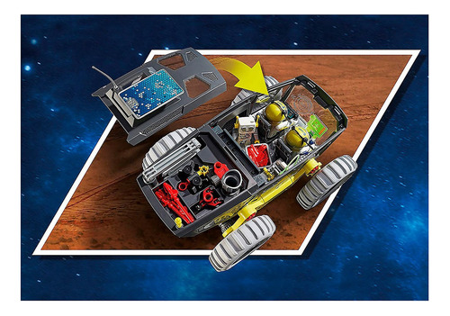 Playmobil - Expedição Marte Com Veículo - Space 70888