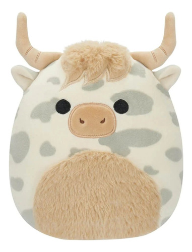 Peluche Squishmallows Borsa Vaca Escocesa Beig 19cm Original