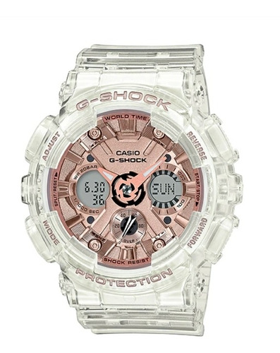 G Shock Mujer Gma S120sr 7a Original Transparente Gmas