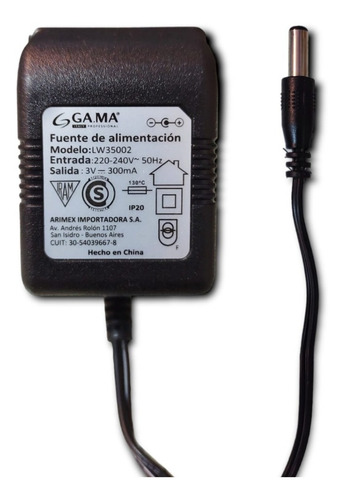 Fuente Cargador 3v 300ma Gama Corta Pelo Y Barba Gc542